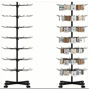 Black Display Rack On Wheels